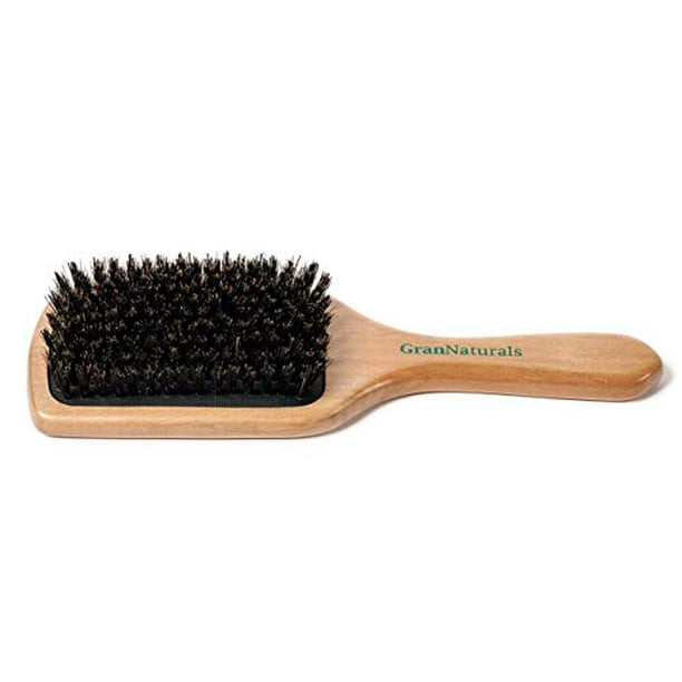 GranNaturals Boar Bristle Smoothing Hair Brush for Women and Men