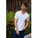 thumbnail image 5 of Paquete De 3 Playeras Alfani Blancas Cuello V Para Hombre, 5 of 8