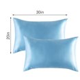 thumbnail image 4 of Ounissouiy Spencer Juego de 2 Fundas de Almohada de Seda para Cabello y Piel Funda de Almohada Natural Fundas de Almohada de Satén con Cierre de Sobre para Juegos de cama dos, 4 of 6
