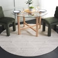thumbnail image 2 of SAFAVIEH Revive Russell Geometric Polyester Area Rug, Ivory/Gray, 6'7" x 6'7" Round, 2 of 7