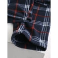 thumbnail image 3 of Hat and Beyond Men's Cozy Straight Fit Fuzzy Knit Homewear Plaid Flannel Pajama Pants, 3 of 6