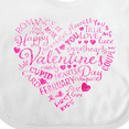 thumbnail image 4 of Inktastic Valentine words in pink Boys or Girls Baby Bib, 4 of 4