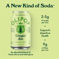 thumbnail image 3 of Olipop Prebiotic Soda Pop, Ginger Ale, High Fiber, 12 fl oz 12 Pack, 3 of 13
