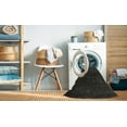 thumbnail image 2 of Ahgly Company Machine Washable Indoor Square Contemporary Charcoal Black Area Rugs, 7' Square, 2 of 7