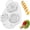 White, variant on 3 In 1 Egg Slicer for Hard Boiled Eggs, 2026 New Stainless Steel Egg Cutter, Multifunctional Vegetable Cutter for Home Kitchen, Compact Fruit Slicer for Family (Yellow)