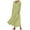 Light Green, variant on FAFWYP Women's Casual Flowy Long Maxi Dress Solid Color 3/4 Sleeve Round Neck Cotton Linen Swing Dress Summer Beach Sundresses Cover Ups with Pockets