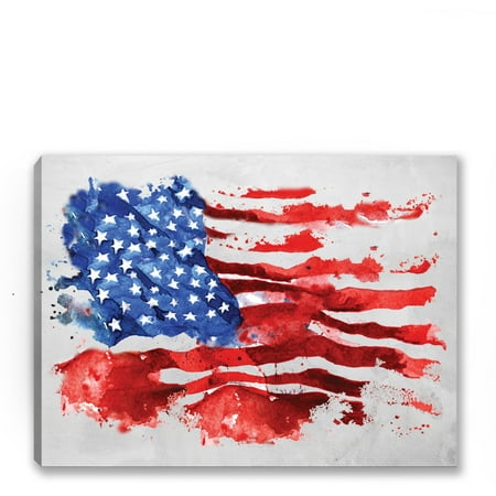 Awkward Styles Usa Canvas American Flag Wall Art New Housewarming Gift Usa Patriotic Gifts America Canvas Usa Flag Wall Decoration For Living Room 4th