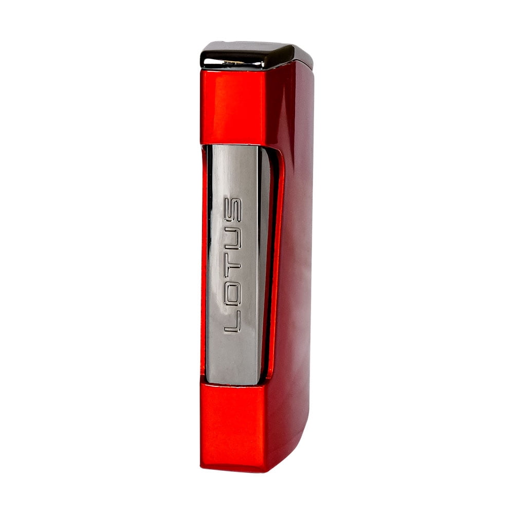 Lotus Chroma Dual Torch Lighter with Punch Cutter - Red