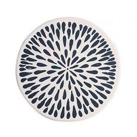 

Natural Diatom Mud Coaster Non-Slip Round Placemat Water Absorbs Cutlery Insulation Anti-scalding Coaster Marble Table D
