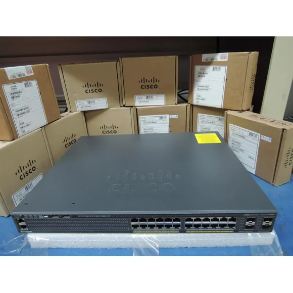 USED Cisco WS-C2960X-24PS-L 2960X 24 port POE switch