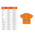 thumbnail image 3 of Ergodyne Glowear 8289 Safety T-Shirt, High Visibility Polyester, Ansi-Compliant Reflective, Chest Pocket, Type R, Class 2, 3 of 5