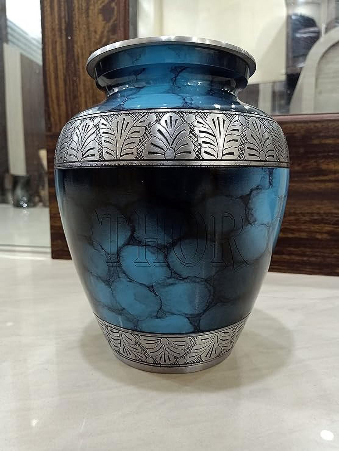 Cremation Urn Extra Large - Handcrafted Memorial Ashes Urn for Men & Women, Extra Large Burial Urns for Adult Human Ashes - Large Urns for Human Ashes Adult - Urn