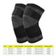 thumbnail image 5 of Compression Knee Brace, Easy To Wear Black Breathable Sports Knee Support Bandage Thin For Basketball ANGGREK EI2719, 5 of 8