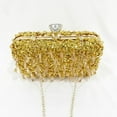 thumbnail image 5 of Women Bling Evening Bag Fashion Embroidered Beaded Sequin Clutch Cocktail Wedding Party Purse, 5 of 6
