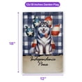 thumbnail image 5 of Patriotic Siberian Husky 4th of July Independence Paws Garden Flag 12x18in Double Sided Husky Dog Lover Gifts Outdoor Decor - 02010, 5 of 5