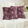 thumbnail image 5 of Home Soft Things Animal Print Faux Fur Pillow Covers, Set of 2, 20"x20", Abbes, 5 of 6