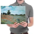 thumbnail image 6 of HFDF The Poppy Field Near Argenteuil Giclee Canvas Prts Wall Art of Claude Monet Famous Floral Oil Patgs Reproduction Classic Flowers Landscape Pictures Artwork for Home Decorations 10x8inch Unframed, 6 of 7