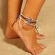 thumbnail image 1 of Tobilleras para mujer, tobilleras populares con colgante de mar para mujer, tobilleras de playa de moda para mujer, joyería para el pie, tobillera, 1 of 5