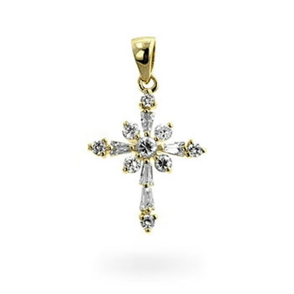 Snowflake Cross Pendant