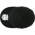 thumbnail image 5 of Solid Flat Brim Bill Fitted Baseball Cap, 5 of 6