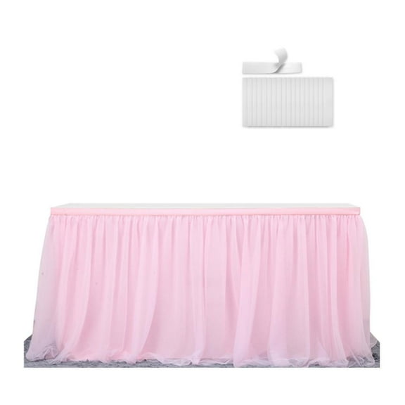 Dragonus Wedding Table Skirt Party Home Decor Table Skirt Wedding Party Tableware Cloth Baby Shower Birthday Banquet Party