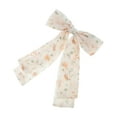 thumbnail image 4 of Unique Bargains 1 Pc Hair Barrettes Fashion Ink Wash Print Bow Hair Clip Beige, 4 of 5