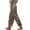 Grey, variant on Endives Satin Pants For Women Casual Tie Elastic High Waisted Cropped Pant With Pockets Summer Slacks
