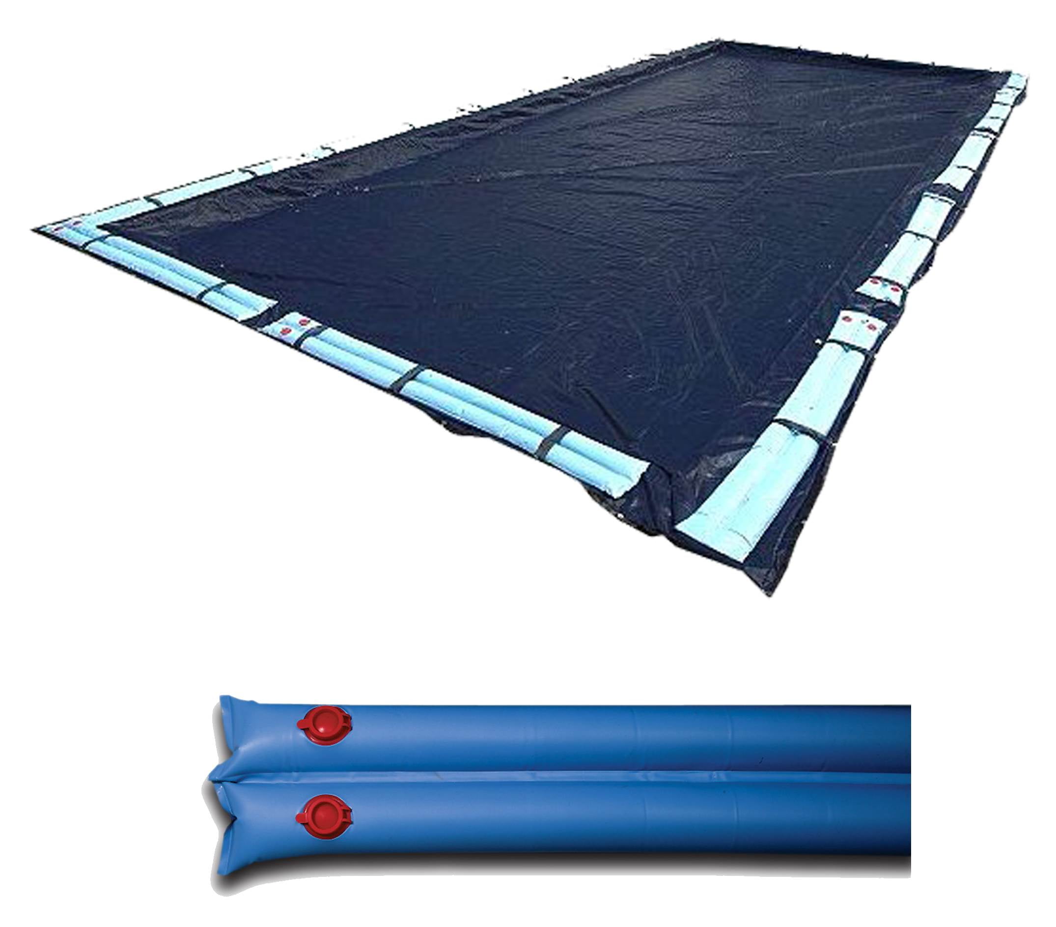 Swimline Silv/Black 25x40 Rectangle Inground Pool Cover + 18) Winter