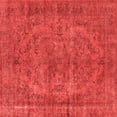 thumbnail image 1 of Ahgly Company Indoor Square Oriental Red Industrial Area Rugs, 7' Square, 1 of 4