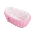 thumbnail image 1 of Bañera inflable,Bañera inflable para bebé,ducha,piscina,lavabo,Bañera de baño portátil de PVC para niños recién nacidos,Bañera inflable portátil de verano para bebés y niños Rosa, 1 of 9