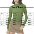 thumbnail image 3 of Women's Ribbed Knit Long Sleeve Mock Neck Slim Fit Thermal Base Layer Top Stretchy Lightweight Sweater Shirt for Fall Winter Army Green L, 3 of 8