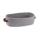 thumbnail image 1 of Canasta tejida de algodón con asas, cesta de almacenamiento, contenedor de organizador de baño para el hogar Gris, 1 of 8