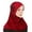 Wine, variant on Ediodpoh Women Fashionable Stretch Hijab Malay Indonesian Wrap for Stylish Head Covering Dark Blue