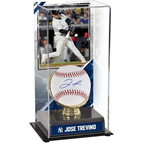 Jose Trevino New York Yankees Autographed Baseball with Sublimated Gold Glove Display Case - Fanatics Authentic Certified