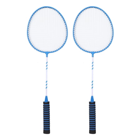M Buder Badminton Racket Set Split Ferroalloy and Nylon Racquets for Adult Sports Blue (26.77 inches / 68 cm)