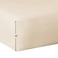 thumbnail image 5 of Mainstays 300 Thread Count Easy Care Percale Fitted Sheet, Papyrus Beige, Full, 5 of 9