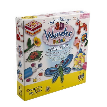- Sparkling 3D Paint Activity Kit, Create beautiful, glittery window art, 3-D creations and more with this special sparkle paint. By Creativity for Kids Ship from US