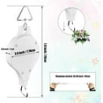 thumbnail image 5 of 2 Pack Plant Pulley Retractable Pulley Plant Hanger,Adjustable Plant Pulley Hanger,Adjustable Hanging Flower Basket Hook Hanger for Garden Hanging White, 5 of 5