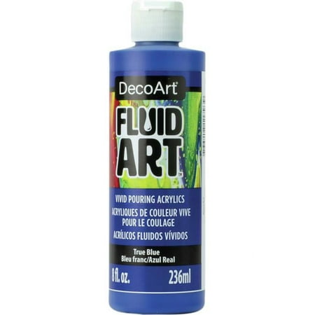 UPC: 0766218117939 | Deco Art DFA-15 True Blue Fluid Art Ready To Pour Acrylic Paint