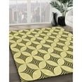 thumbnail image 2 of Ahgly Company Indoor Square Patterned Sun Yellow Area Rugs, 5' Square, 2 of 6