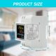 thumbnail image 2 of Single Phase Electric Wattmeter, Digital Electricity Meter AC 40-300V 100A DIN Rail Watt Meter KWh Voltmeter Ammeter Multifunctional Resettable CT Typ, 2 of 5
