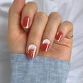 thumbnail image 7 of Acrylic Striped On Nails for Women and Girls Full Set 24 with Glue Design Nail Tips Kit, 7 of 7