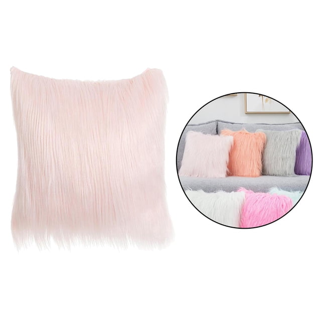 Funda de Almohada Larga Sintética, Funda de Cojín de Súper Suave, Sofá Cama para , Coche, Decorativa, 40x Beige Macarena funda de almohada de piel sintética
