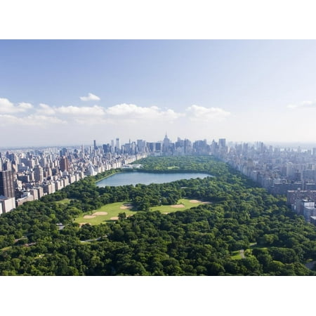 Aerial View of Central Park Print Wall Art By Cameron