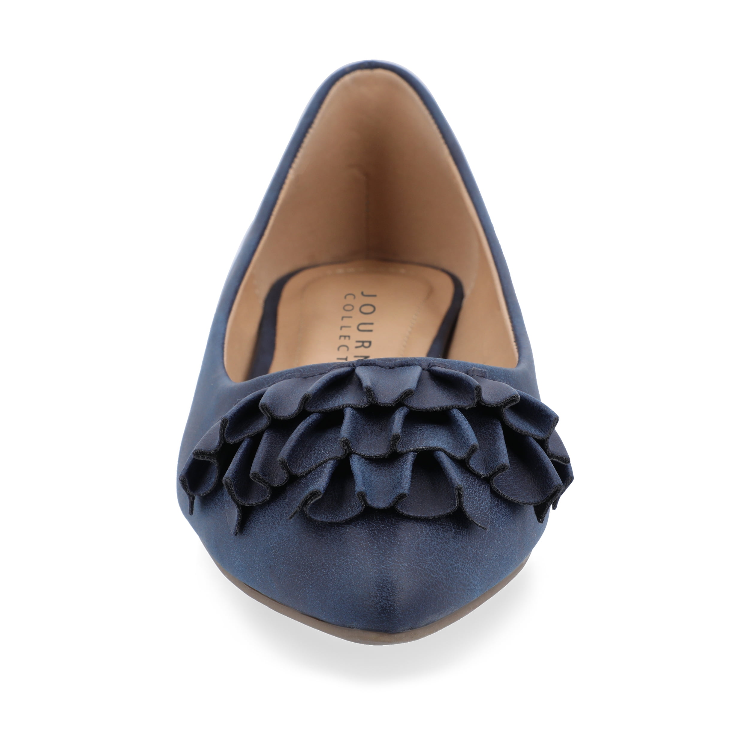 Journee Womens Judy Slip On Pointed Toe Ballet Flats, Widths Available