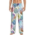 thumbnail image 2 of Goofa Cactus1 Printed Soft Pajama Pants for Men, Wide Leg Comfy Casual Lounge Yoga Pants-X-Large, 2 of 9