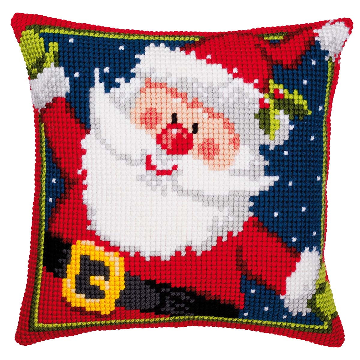 Vervaco® Father Christmas Pillow Cover Needlepoint Kit - Walmart.com