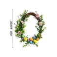 thumbnail image 3 of Easter Wreath, Artificial Green Decorative Wreath for Home and Door Decoration, Natural Feel Spring Holiday Decor, 30cm, 3 of 8