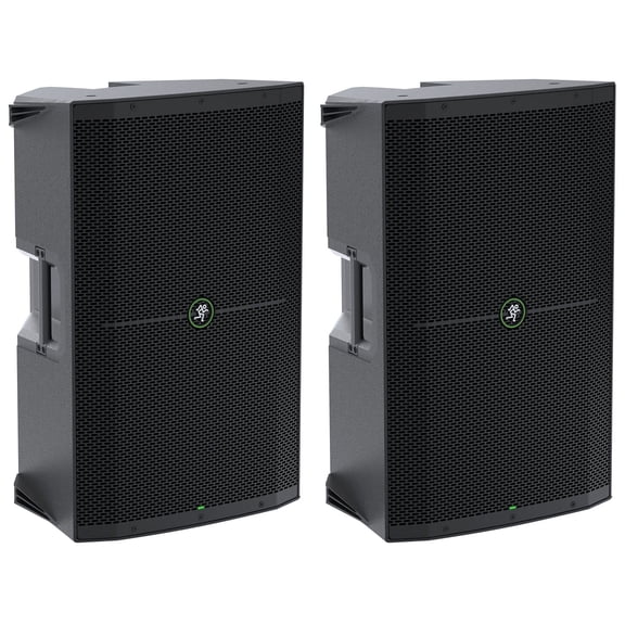(2) Mackie Thump215 15" 1400 Watt Powered Active DJ PA Speakers Thump 215