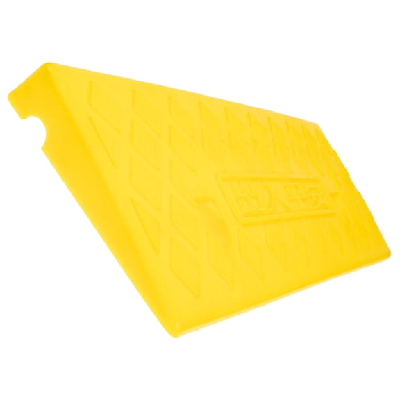 WEUVEB 2Pcs High Strength Yellow Driveway Ramps with Slow Down Design for Car Wheel